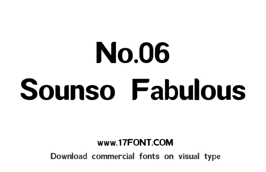 No.06-Sounso Fabulous