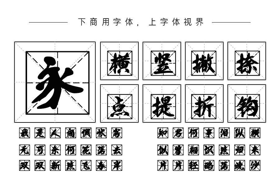 邯郸体2米字格