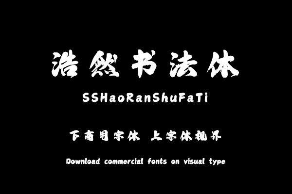 上首浩然书法体