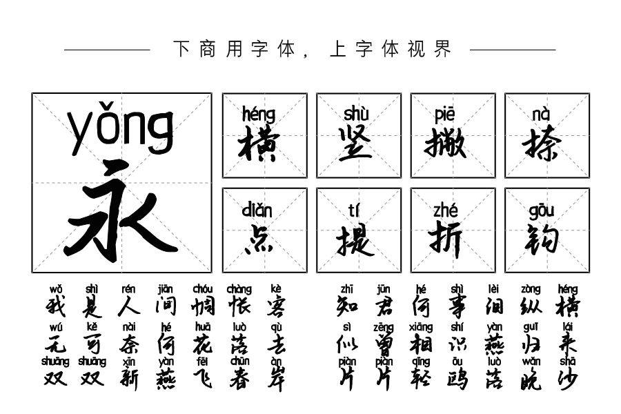 字在如风拼音体
