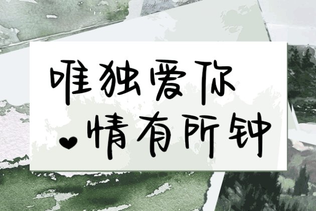 唯独爱你 情有所钟