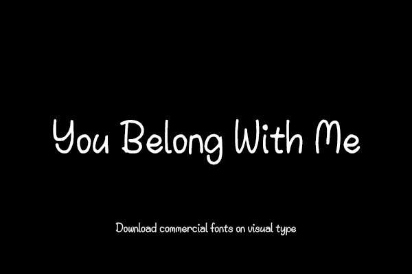 You Belong With Me