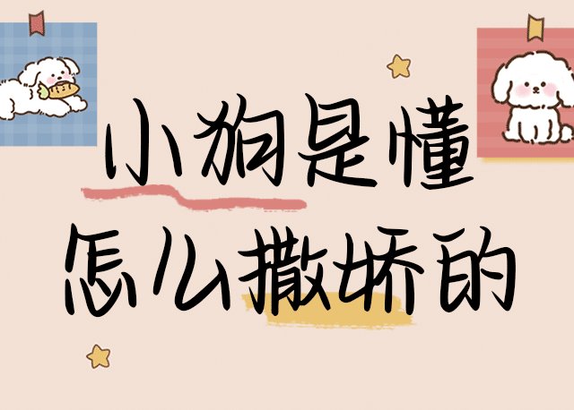 Aa小狗是懂怎么撒娇的