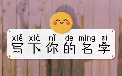 写下你的名字