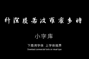 汉标赵孟頫般若波罗蜜多心经-艺术字体