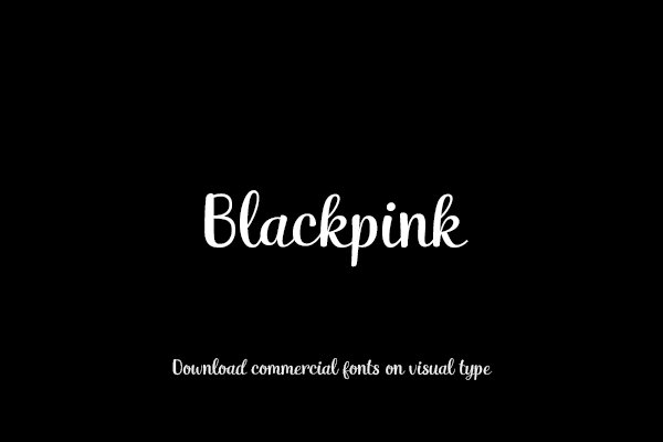 blackpink黑底粉字图片