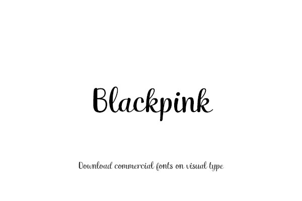 blackpink特殊字体复制图片