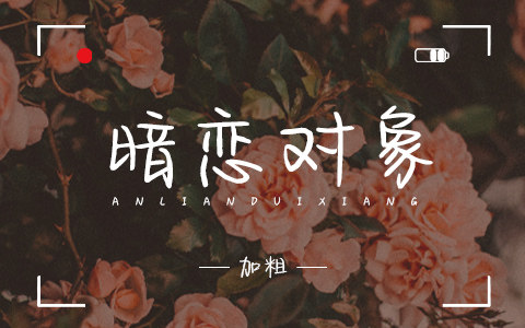 暗恋对象加粗