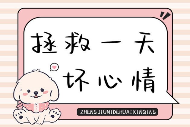 拯救一天坏心情