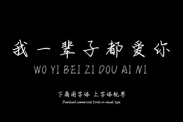 我一辈子都爱你