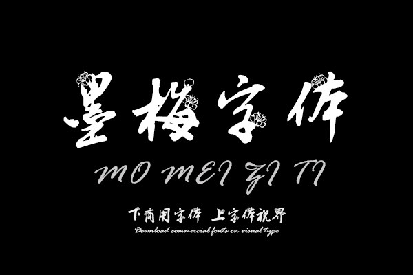 汉呈王天喜墨梅字体