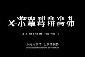 X-小草莓拼音体-字体设计