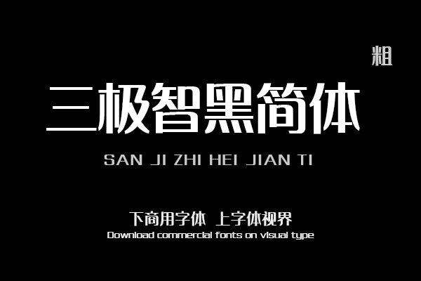 三极智黑简体-粗