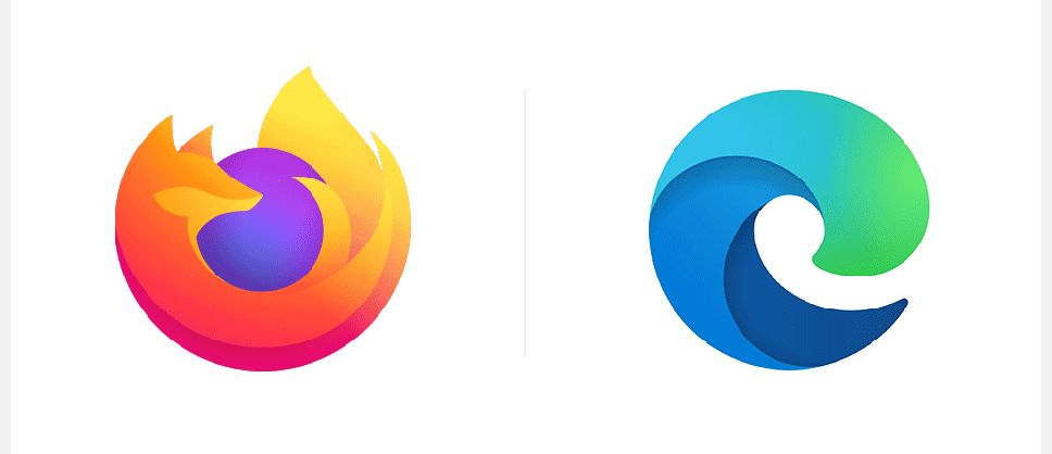 微软Edge浏览器,Internet Explorer新图标,LOGO形象设计