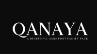 美丽的圆形衬线字体家族 Qanaya Serif Font Family Pack