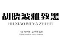 胡晓波2021新字「胡晓波雅黑体 」雅黑字体商用-字体商用授权