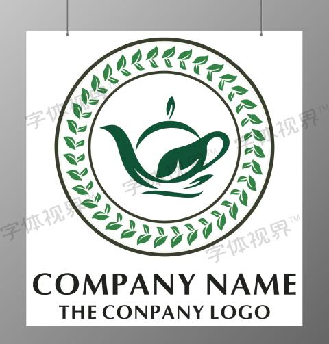 茶道茶馆茶logo