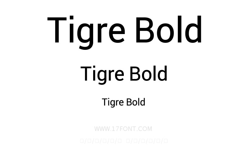 Tigre Bold