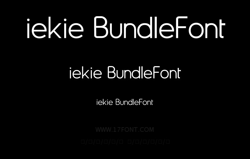 iekie Bundle Font